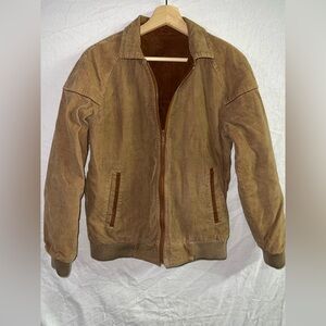 Vintage Singleball Reversible Corduroy Jacket Brown | Zip-Up | Size M
